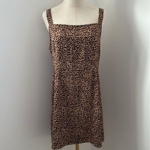 B.P. Leopard Print Tank Top Mini Dress